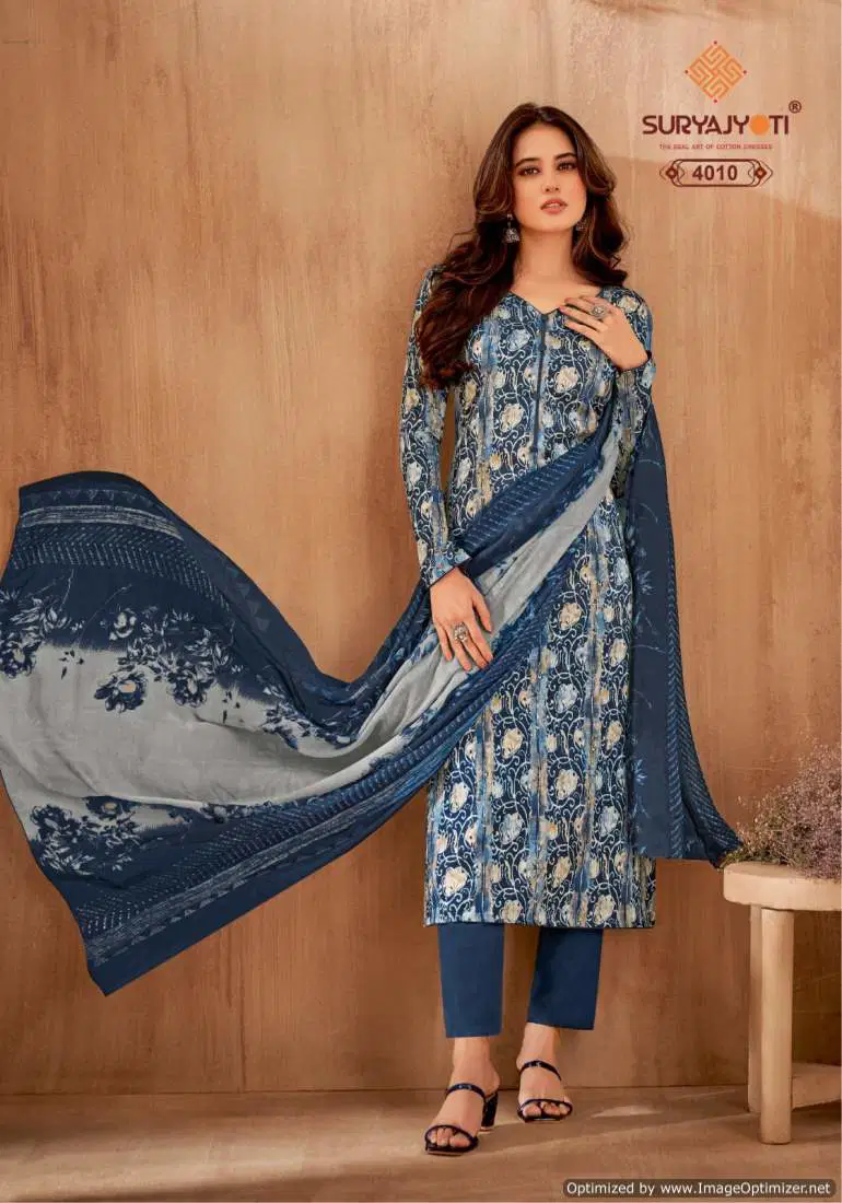 Naishaa Vol 40 By Suryajyoti Jaam Satin Cotton Dress Material Wholesale Shop In Surat